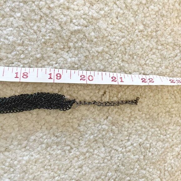 Vintage Multi Layer Twisted Beaded Faux Pearl Braided Chunky Statement Necklace - Picture 9 of 9